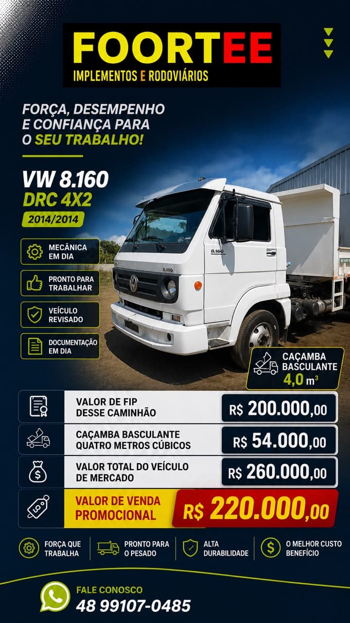 Caçamba Basculante 4,0 m³